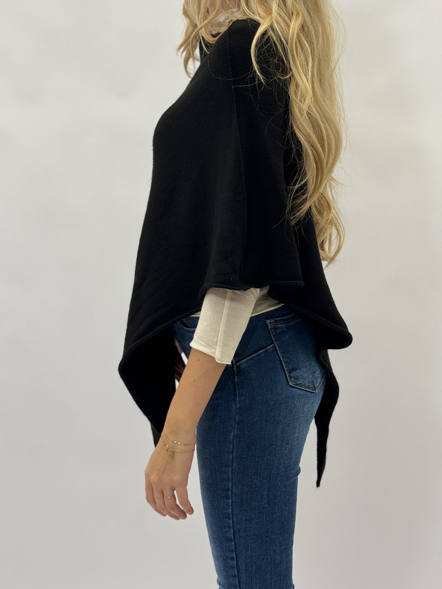 Poncho basique en maille