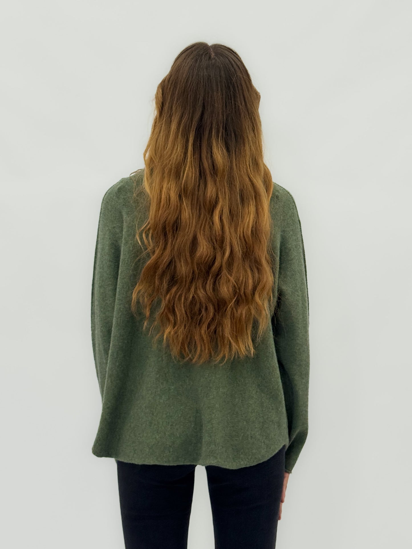 Pull doux à col montant