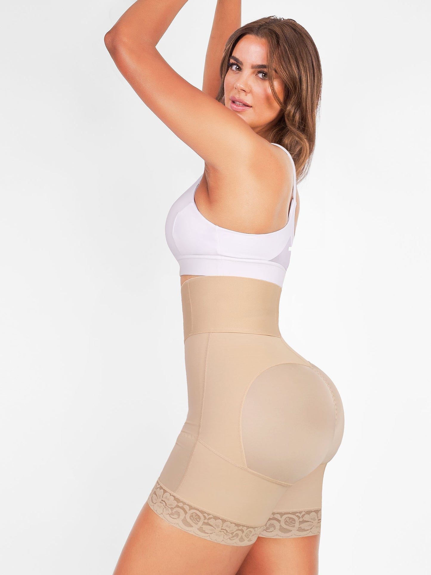 Valentina 2.0 - Body Sculptant Hautement Taillé avec 3 Rangées de Crochets et Baleines