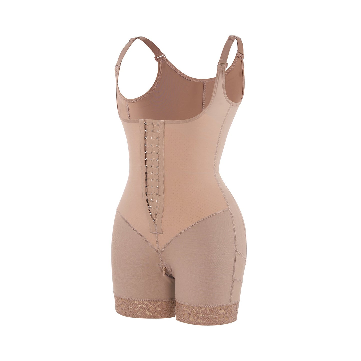Felicia Short Powernet® - Body en Latex Aéré avec Poitrine Ouverte, Contrôle du Ventre et Compression Solide.