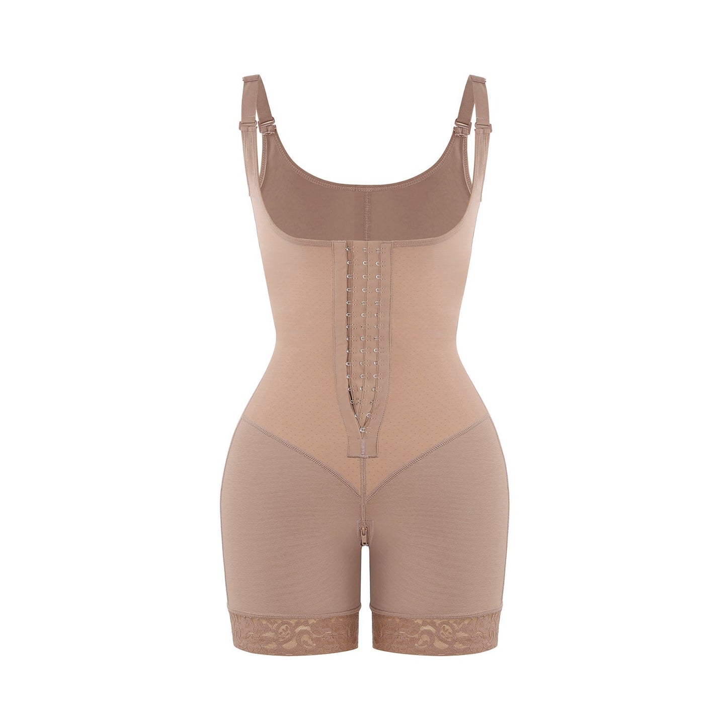 Felicia Short Powernet® - Body en Latex Aéré avec Poitrine Ouverte, Contrôle du Ventre et Compression Solide.
