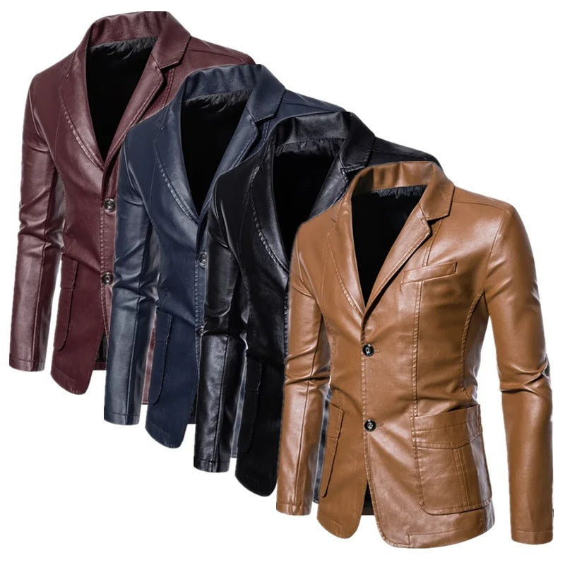 Veste en Cuir Business Casual