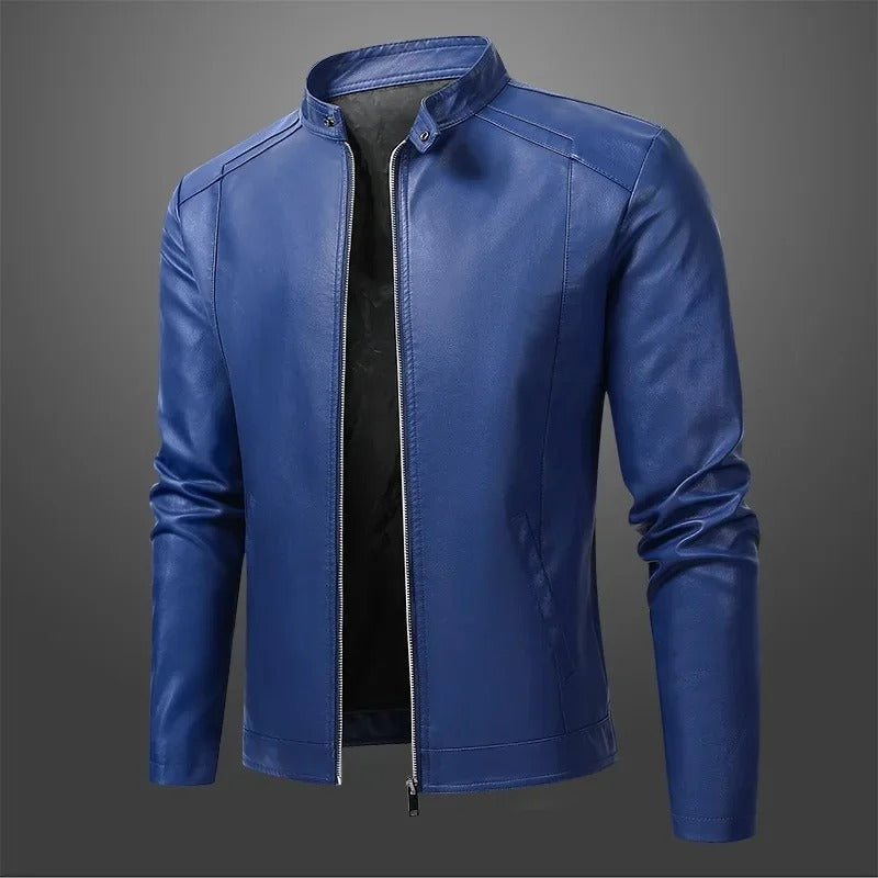 Veste en cuir pour homme élégante