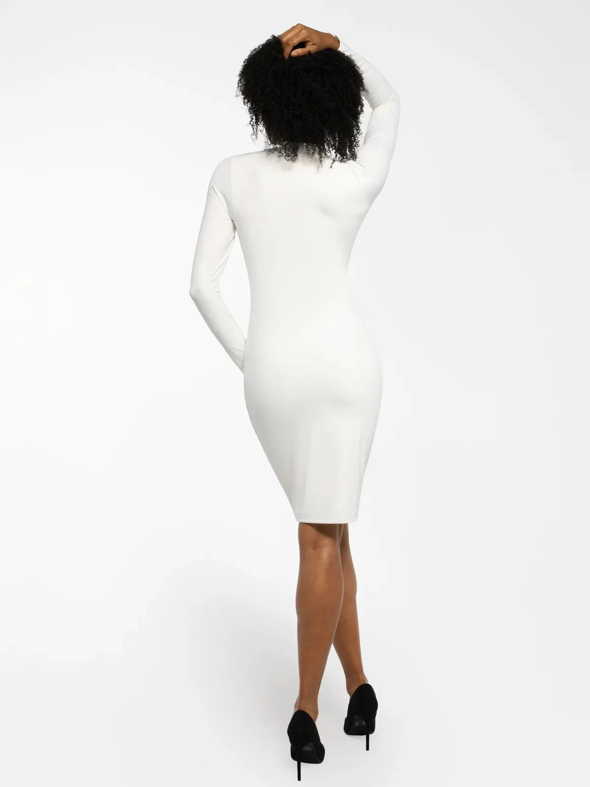 Robe Midi à Manches Longues en Shapewear Thermique Redtag