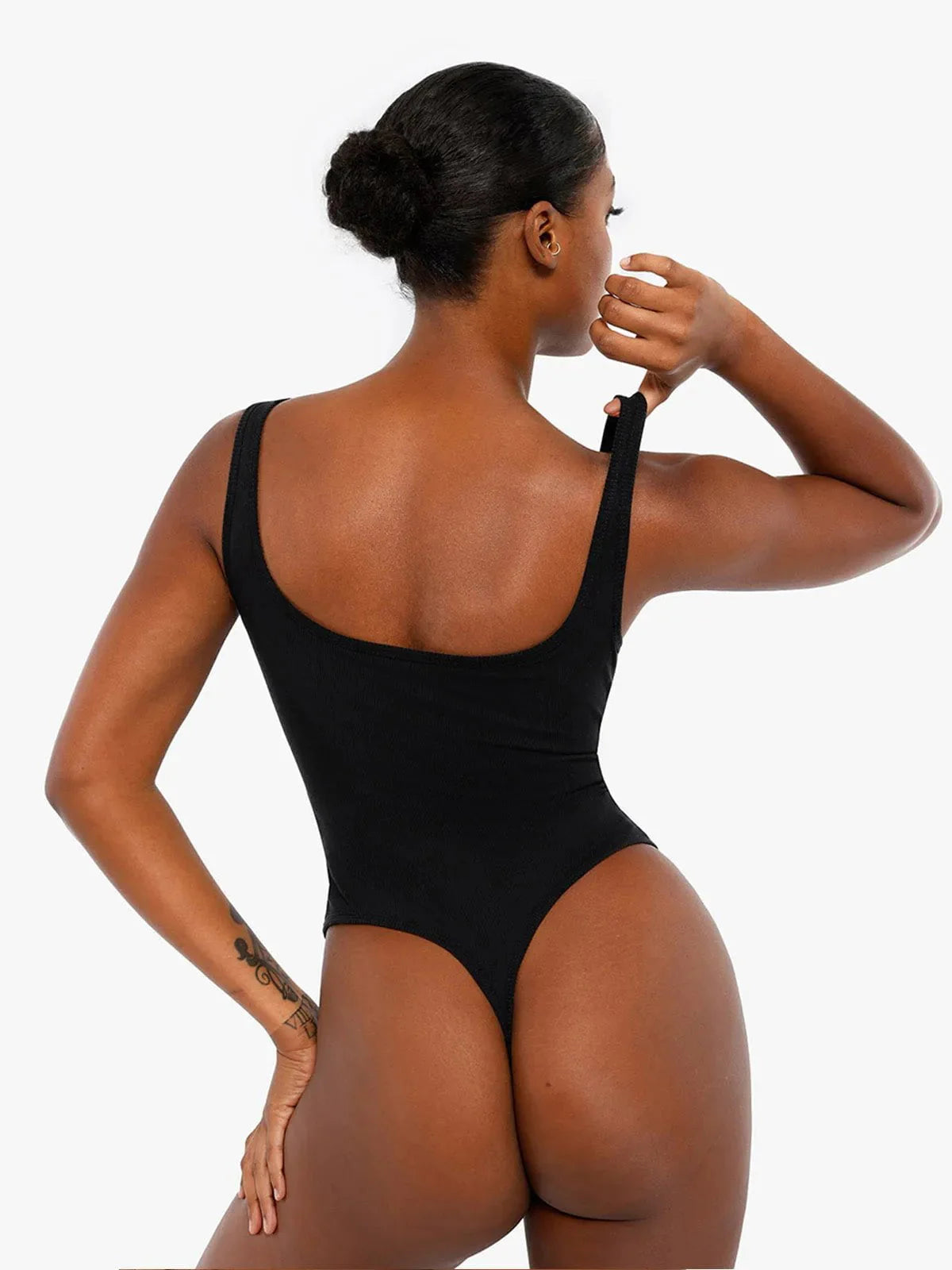 Body Cami en Modal avec Contrôle du Ventre et Dentelle Intérieure