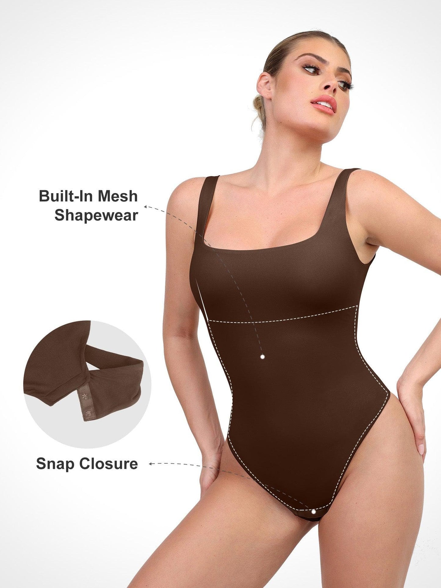 Body sculptant à dos bas en tank CloudSense de Shapewear
