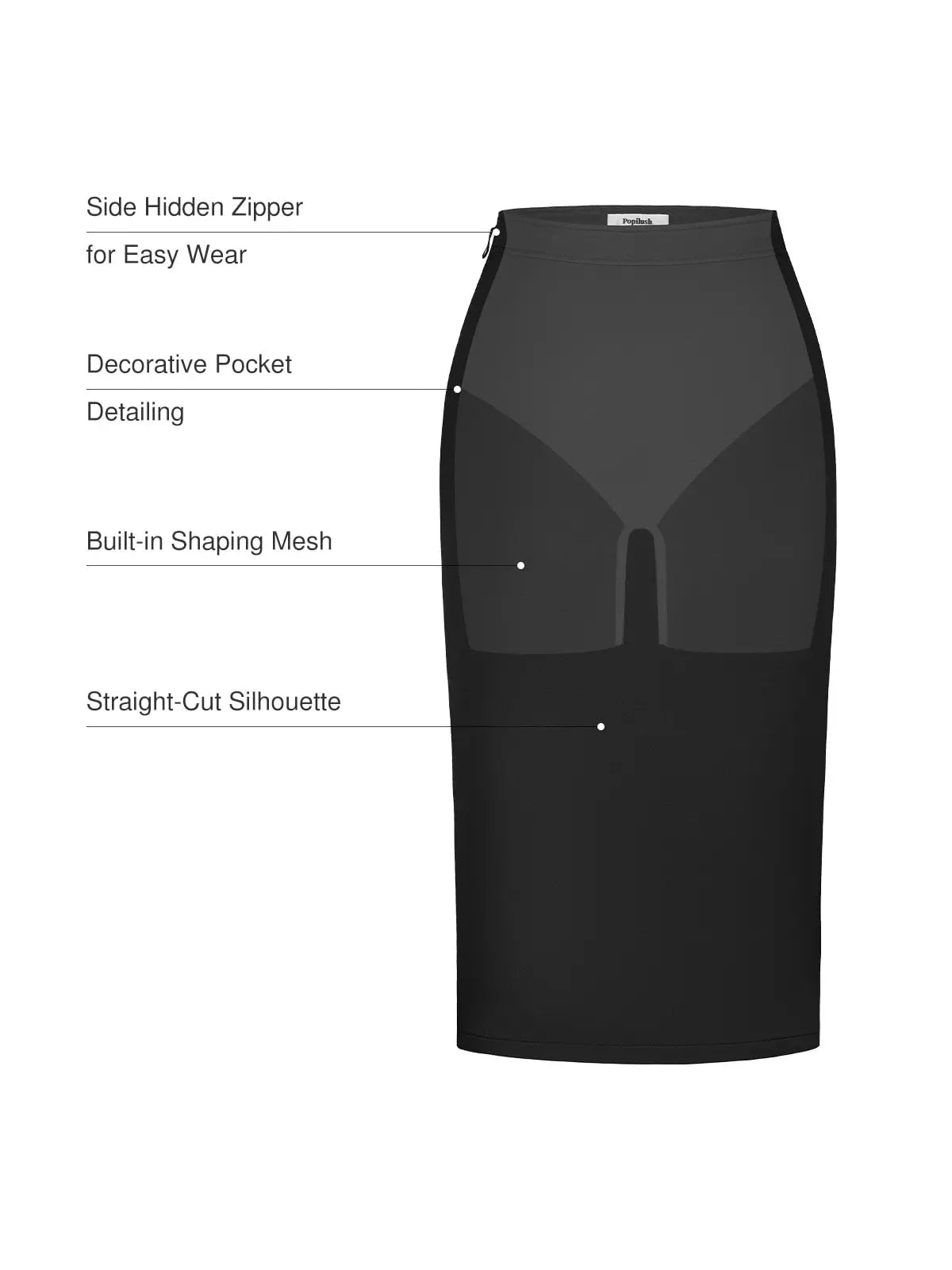 Jupe Ajustée SculptEase Commuter