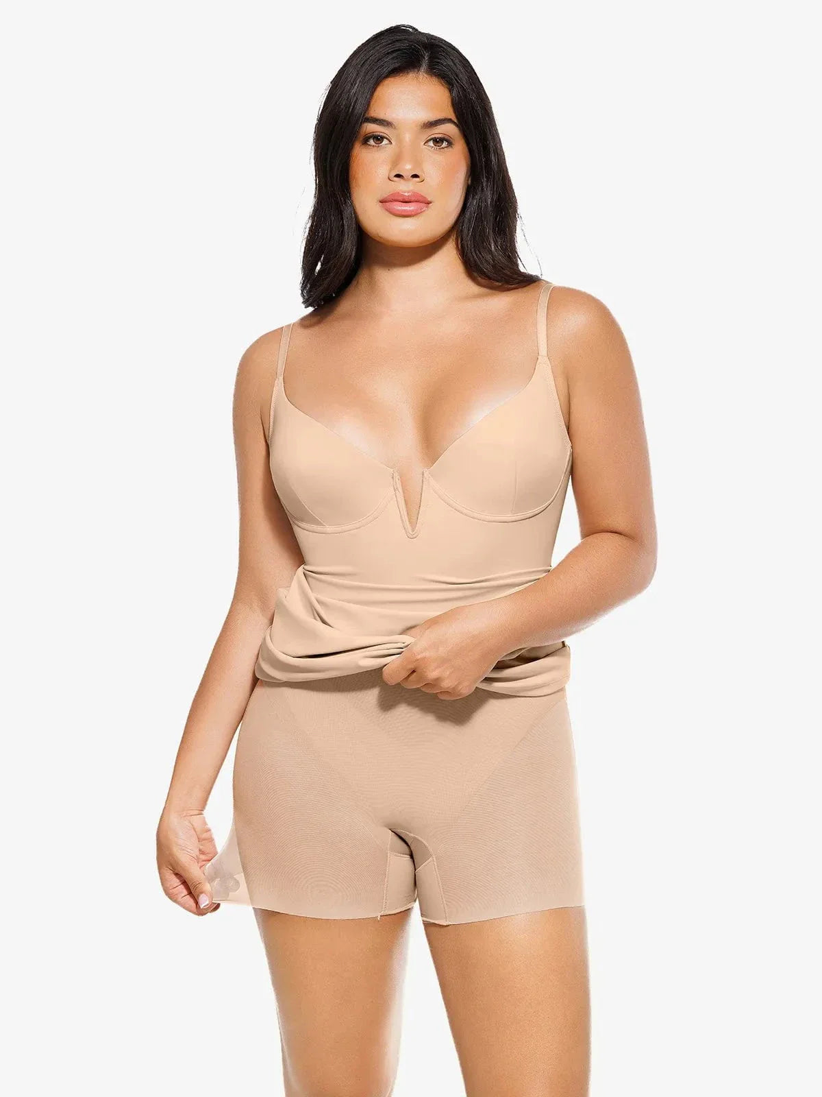 Robe Sculptante en Dentelle 2-en-1