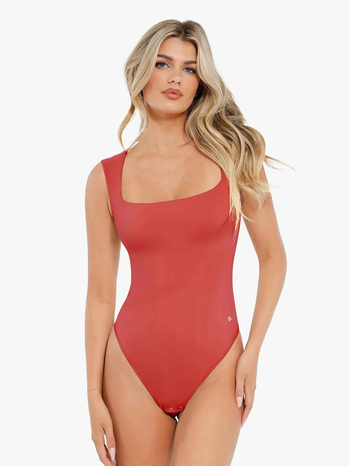 Body sans manches à col carré Shapewear Cloudsense