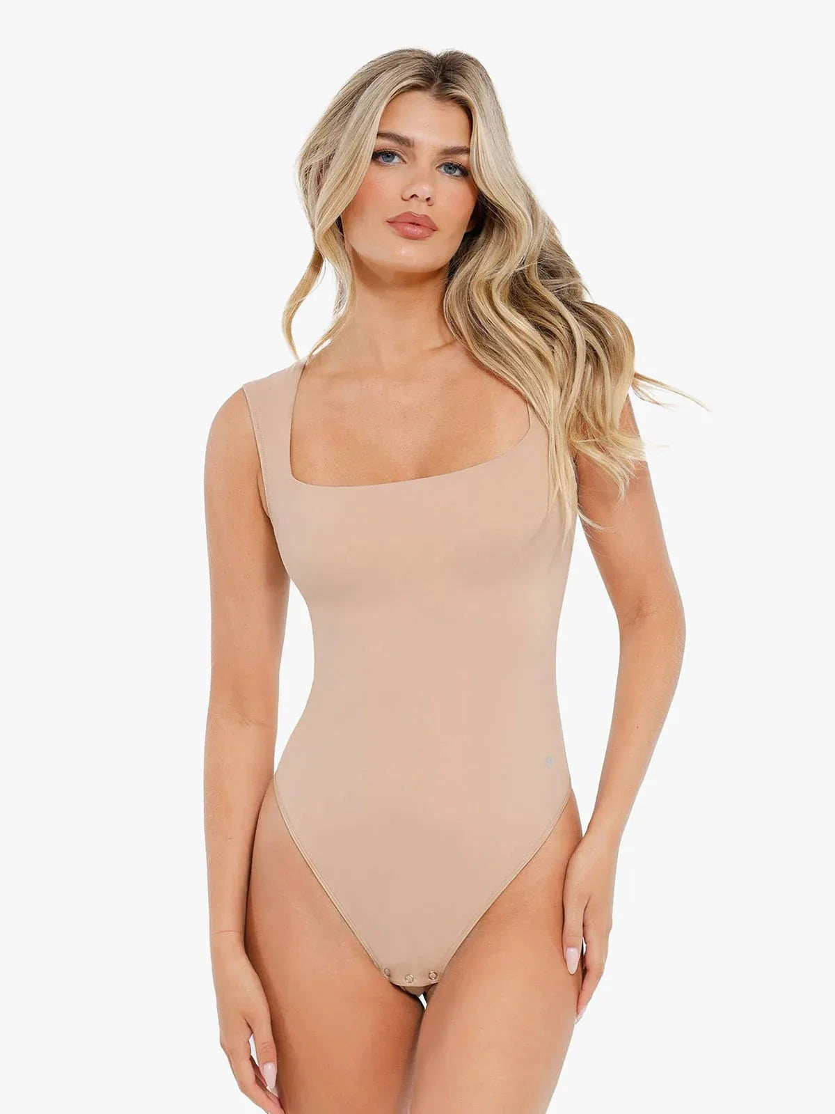 Body sans manches à col carré Shapewear Cloudsense