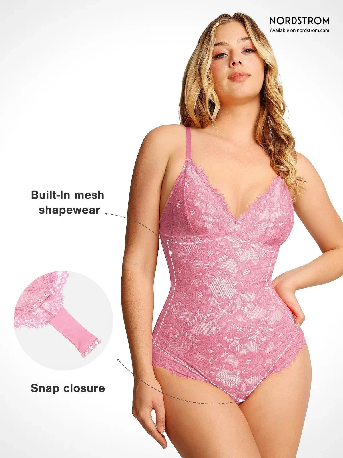 Shapewear Contrôle Ferme Bodysuit en Dentelle Complète