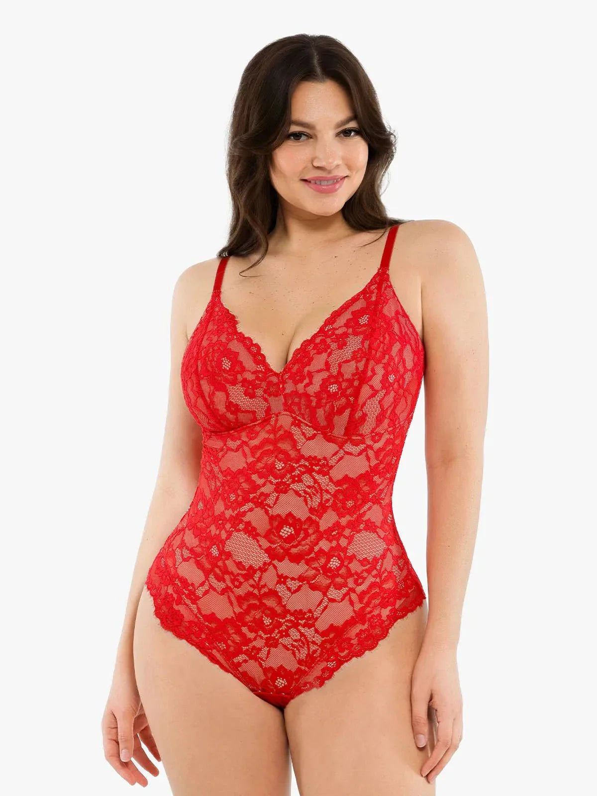 Shapewear Contrôle Ferme Bodysuit en Dentelle Complète