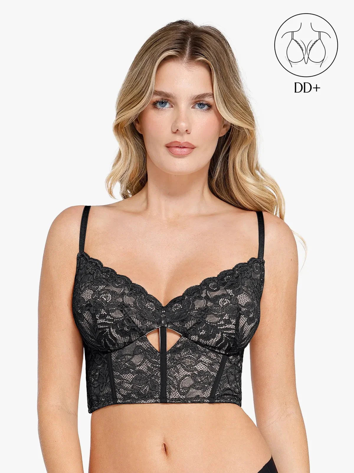 Soutien-gorge en dentelle shapewear ou jupe midi amincissante