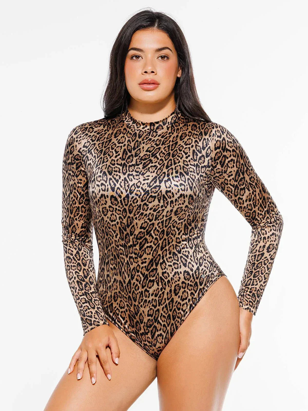 Body gainant imprimé taille haute avec contrôle du ventre