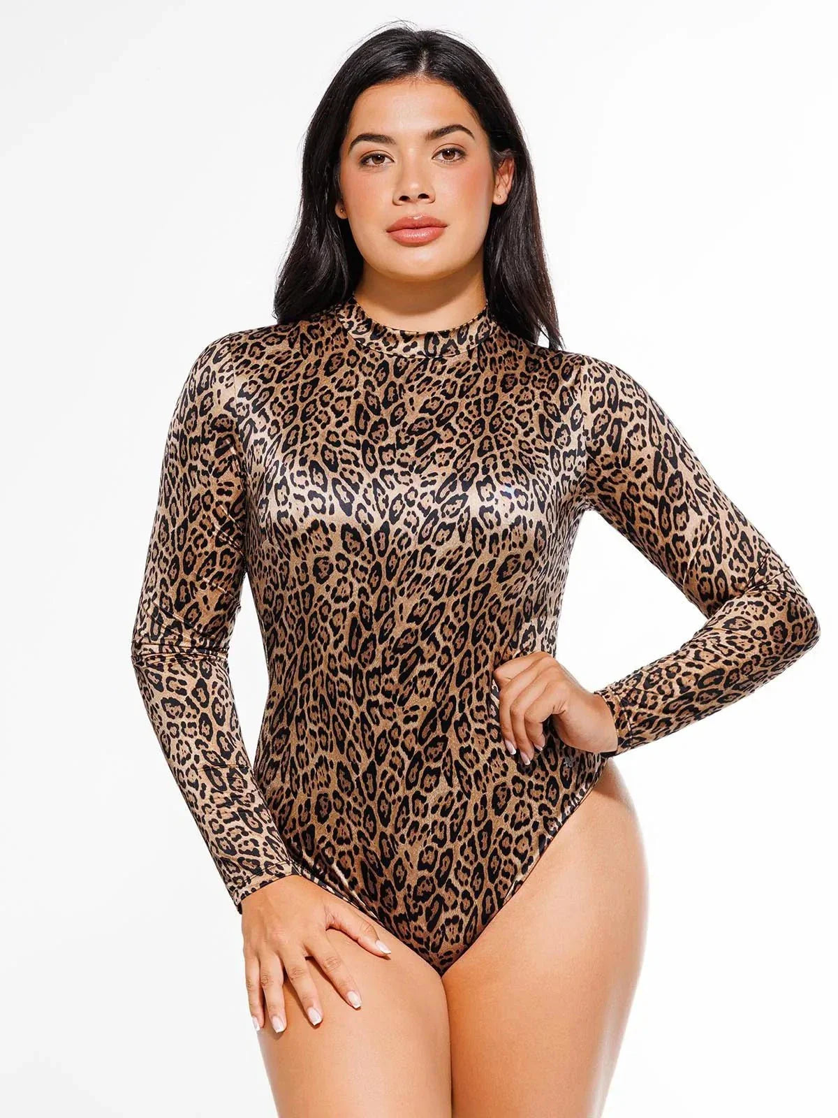 Body gainant imprimé taille haute avec contrôle du ventre