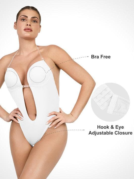 Body sans manches sculptant dos nu