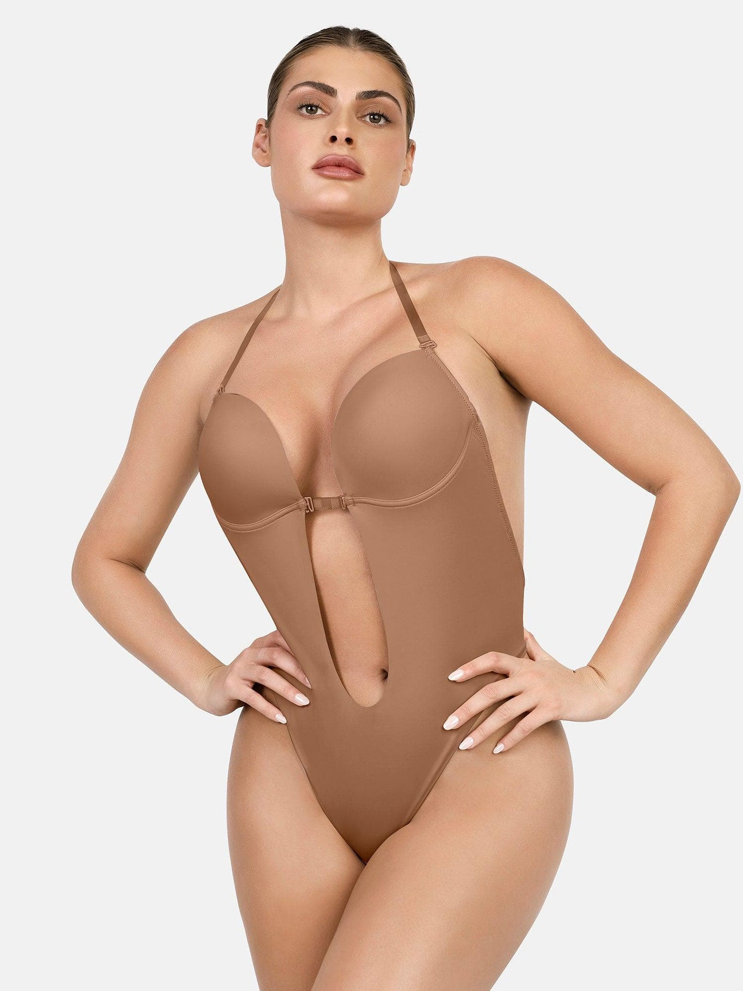 Body sans manches sculptant dos nu