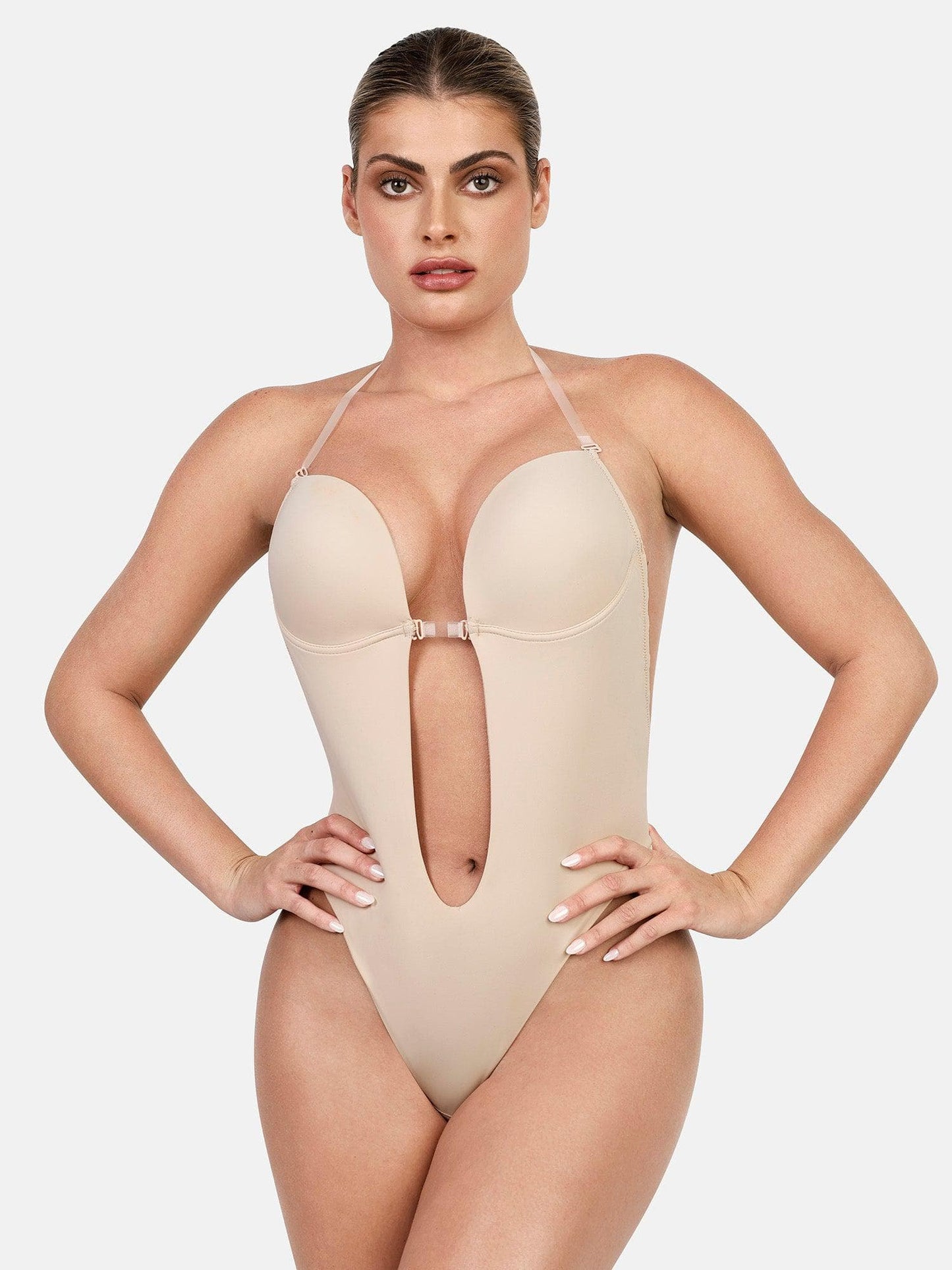 Body sans manches sculptant dos nu