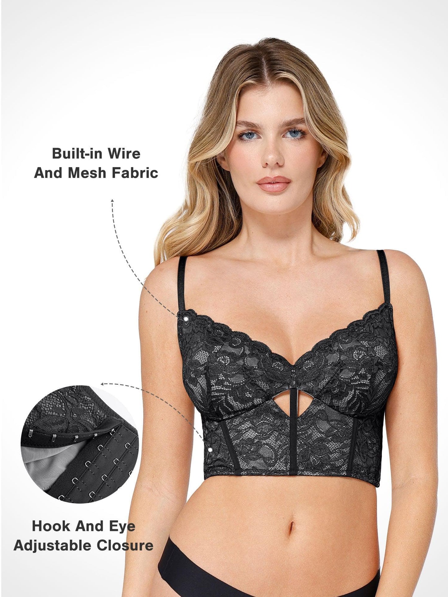 Soutien-gorge en dentelle shapewear ou jupe midi amincissante
