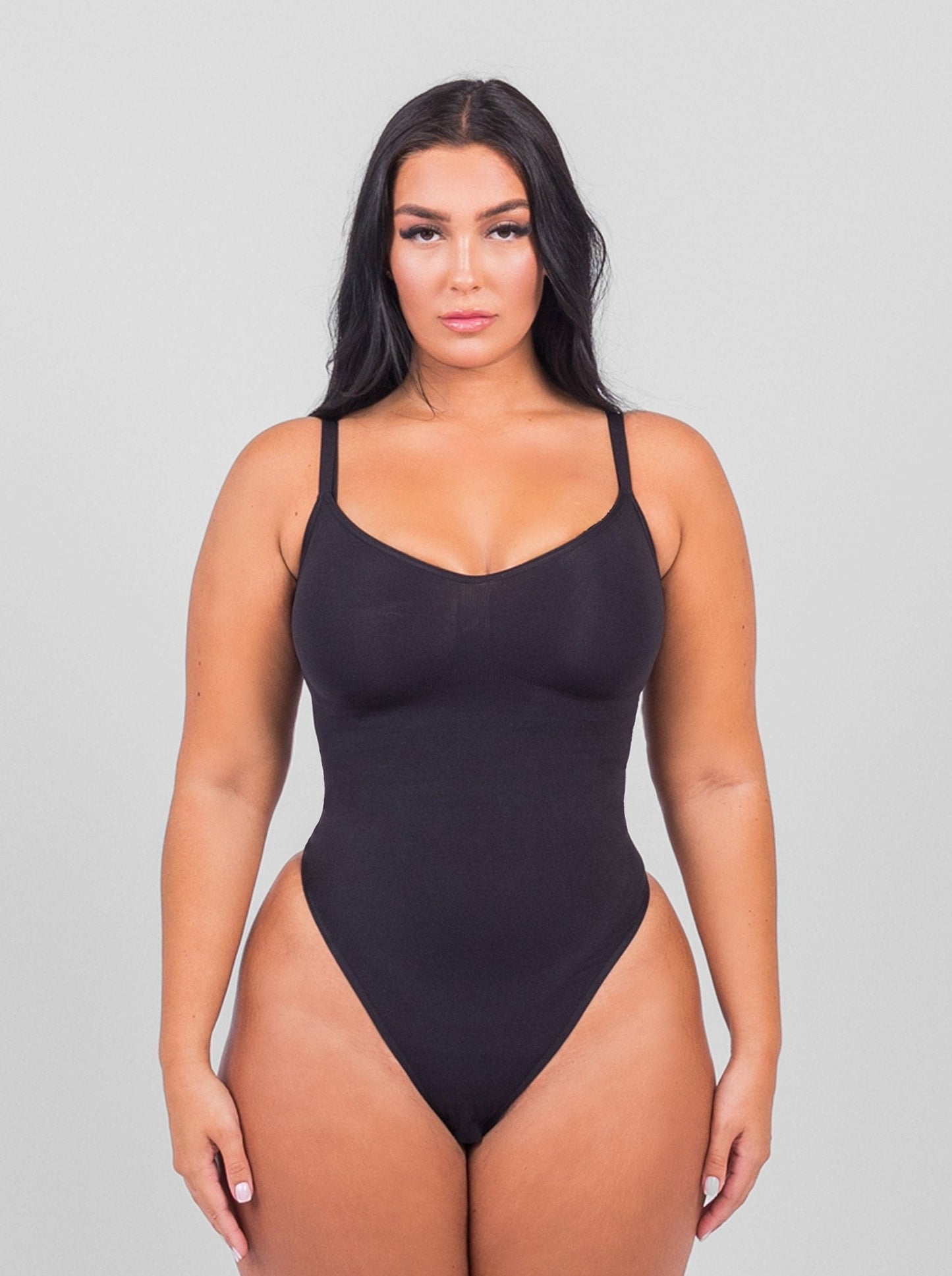 Stefanie - Body sans couture avec bretelles spaghetti