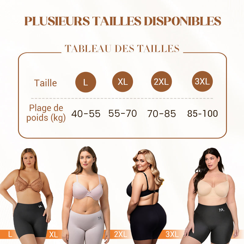 🏆Sous-vêtements féminins taille haute en soie glacée avec contrôle de l'abdomen Hip-lifting👑🌿