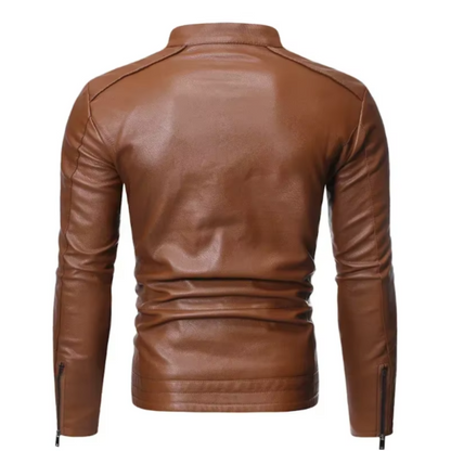 Veste en cuir élégante
