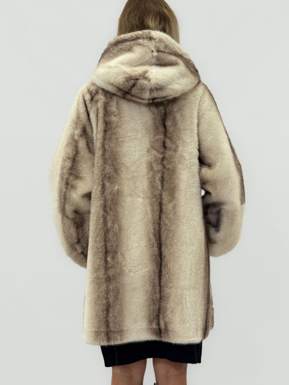 Pelliccia synthétique premium avec fermetures bijoux