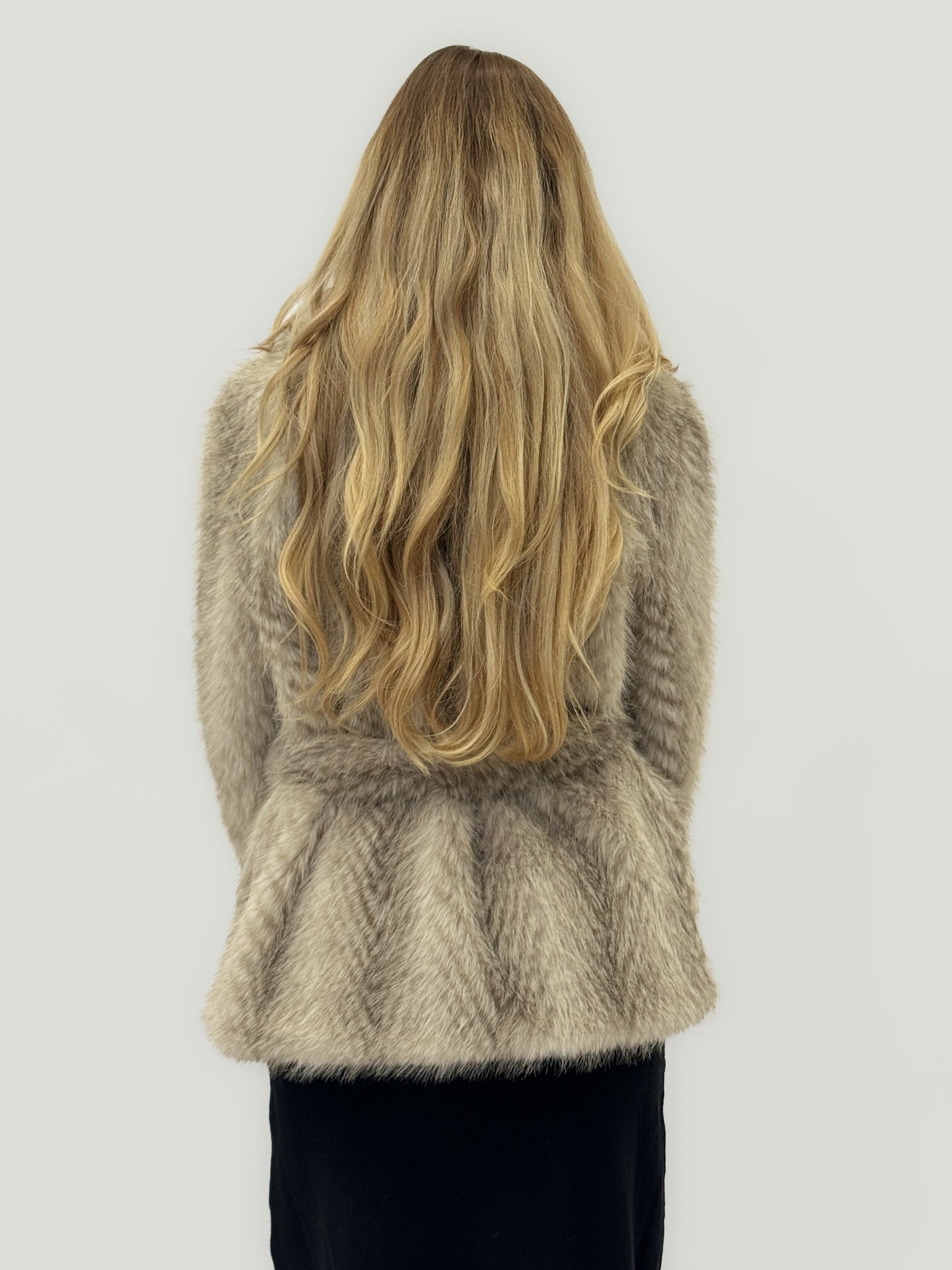 Veste en fausse fourrure douce - Lune