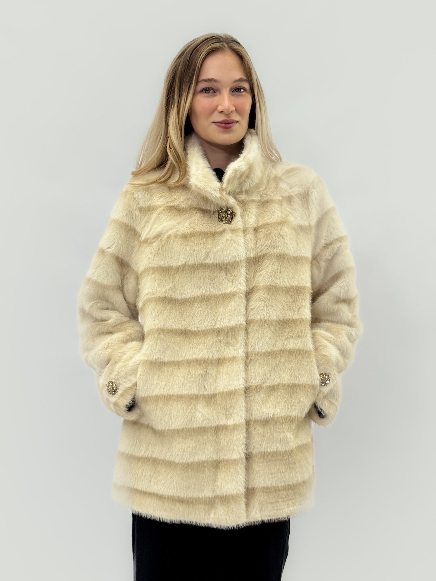 Veste en fausse fourrure effet vison - Aurora