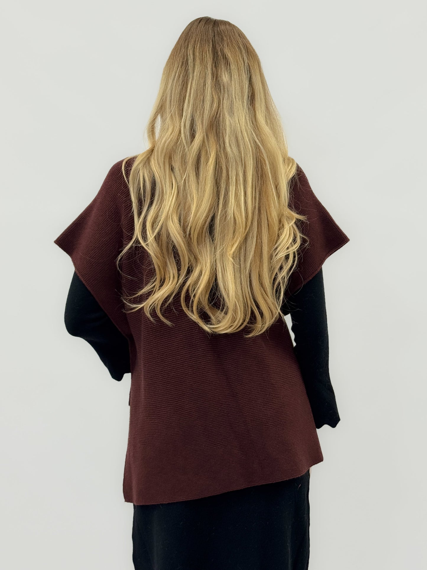 Cardigan ouvert avec nœud frontal