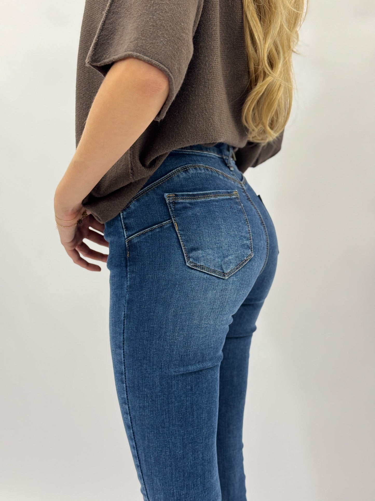 Jeans skinny élastiques – Denim bleu