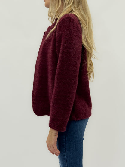 Veste douce à col chinois