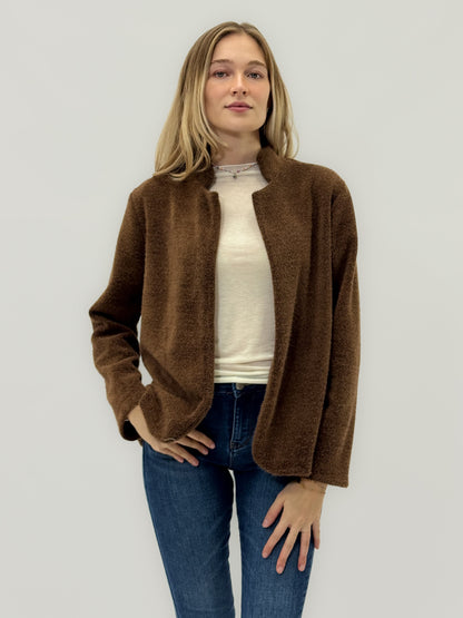 Veste douce à col chinois