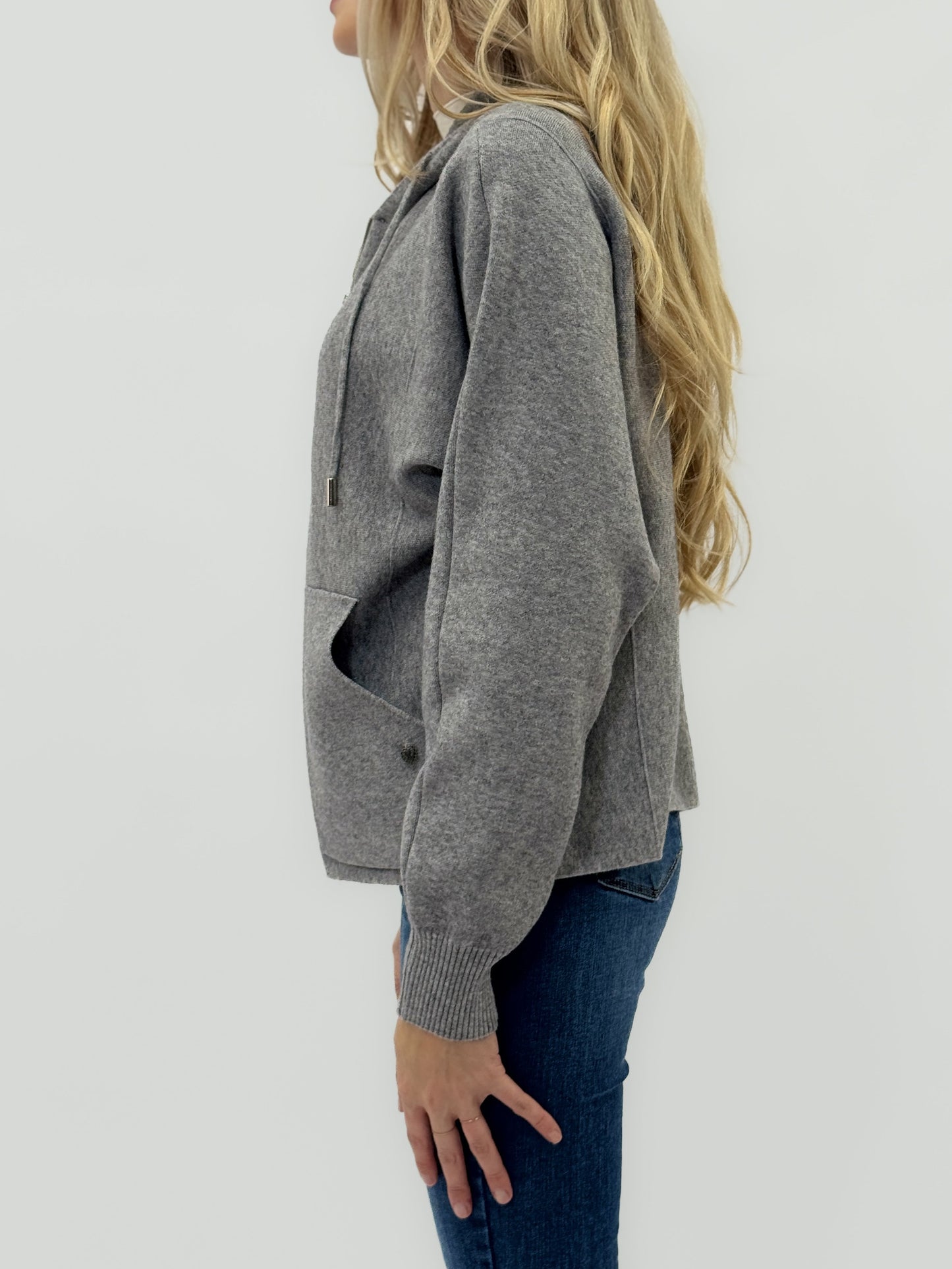 Cardigan avec capuche et zip