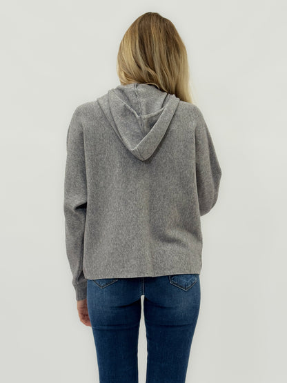 Cardigan avec capuche et zip