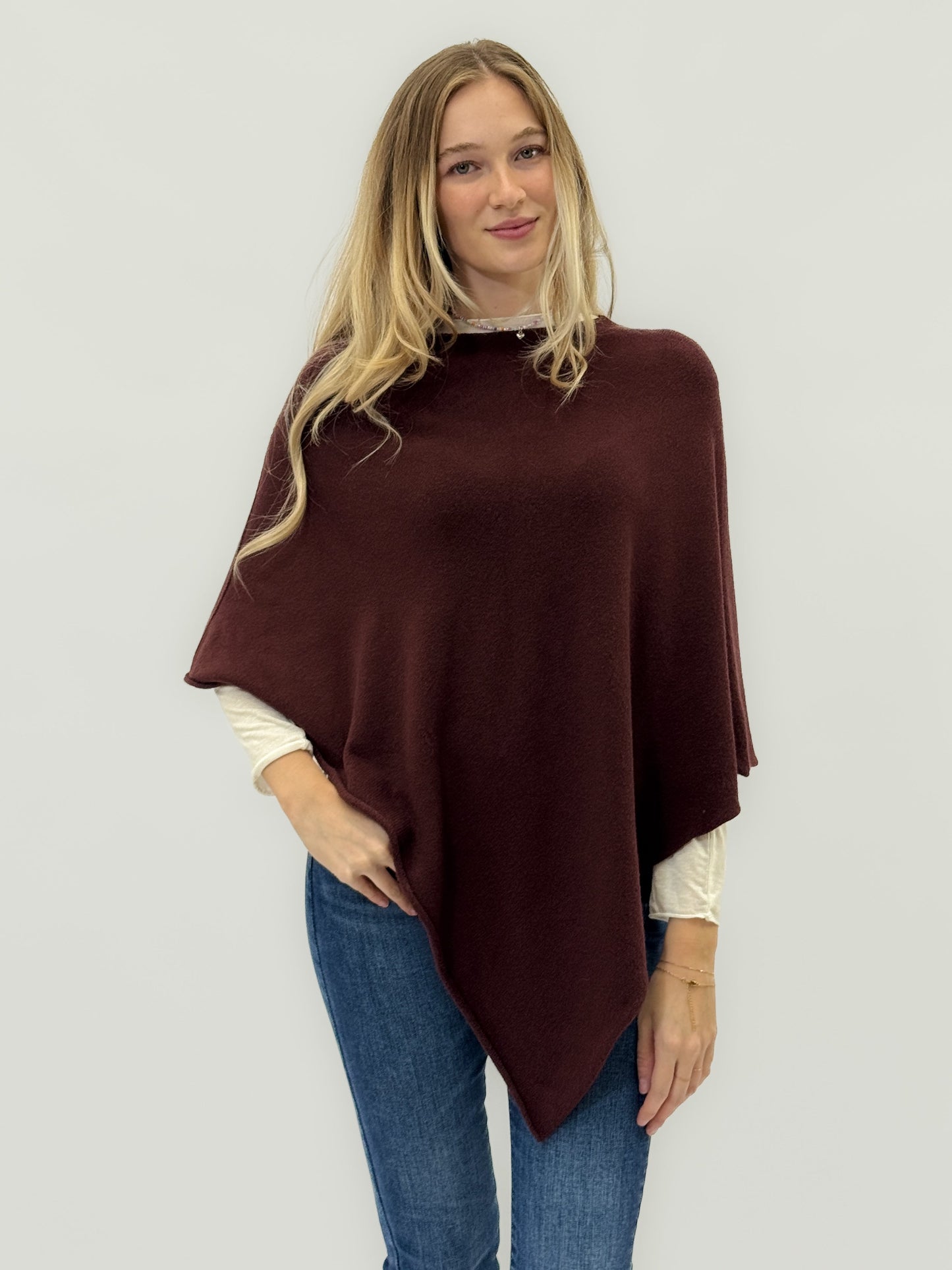 Poncho basique en maille