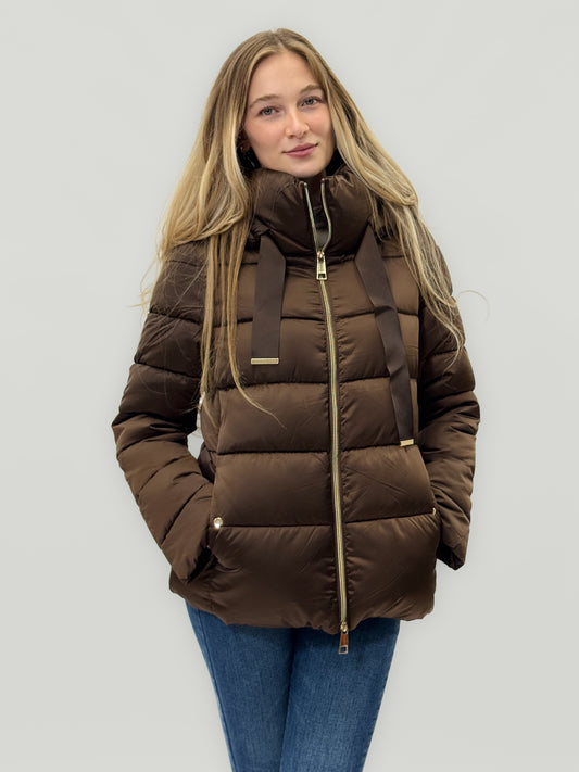 Doudoune premium avec détails dorés