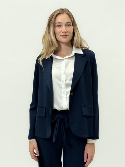 Veste monopette avec poches avant