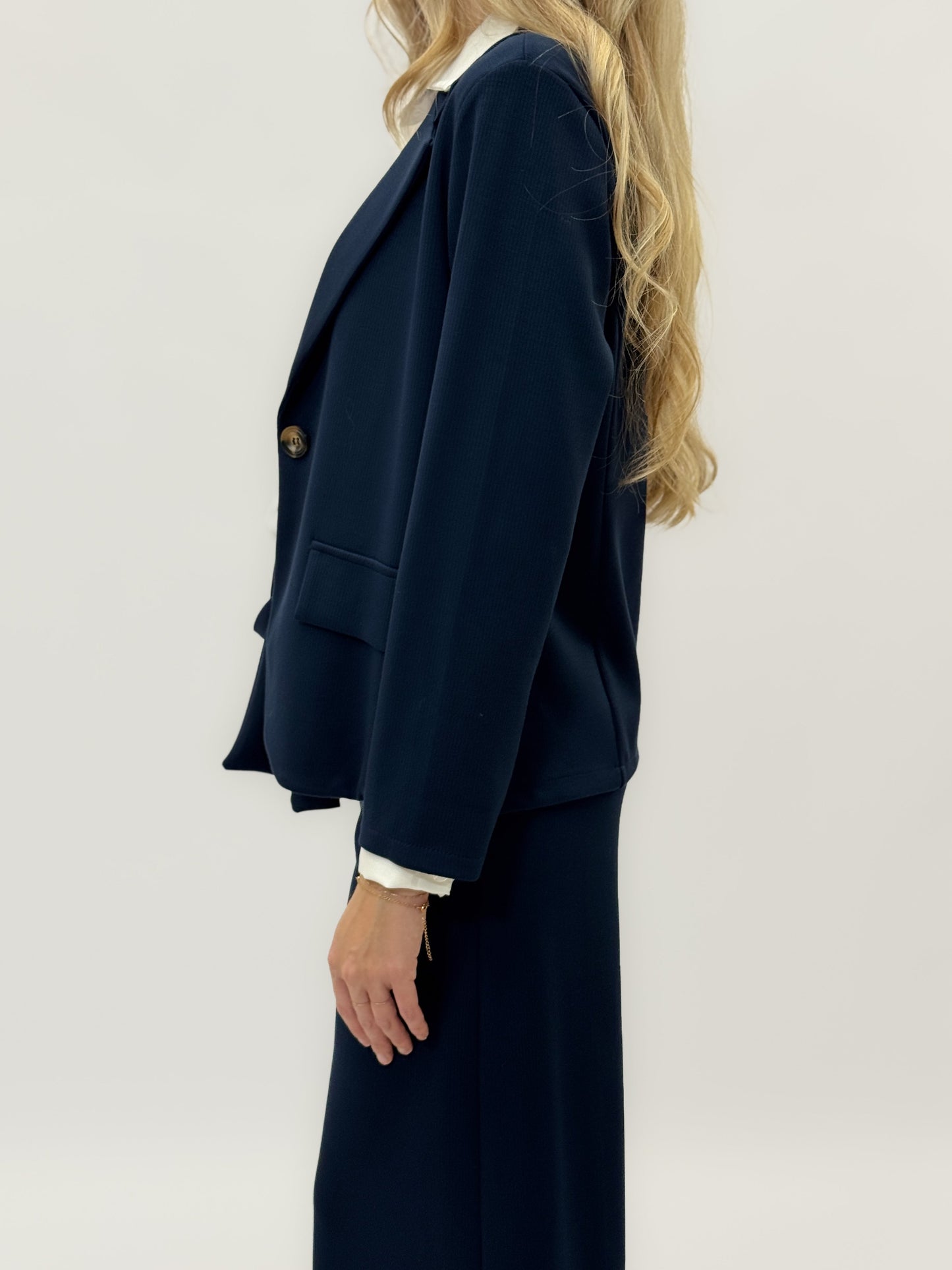 Veste monopette avec poches avant