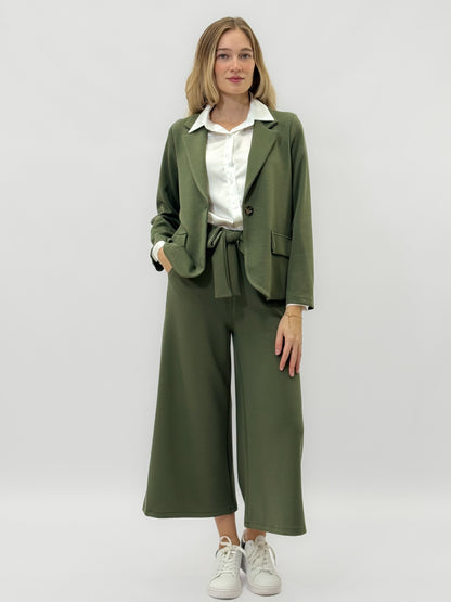 Veste monopette avec poches avant