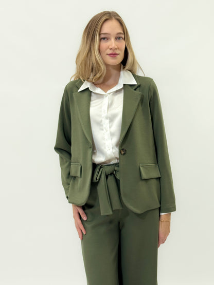 Veste monopette avec poches avant