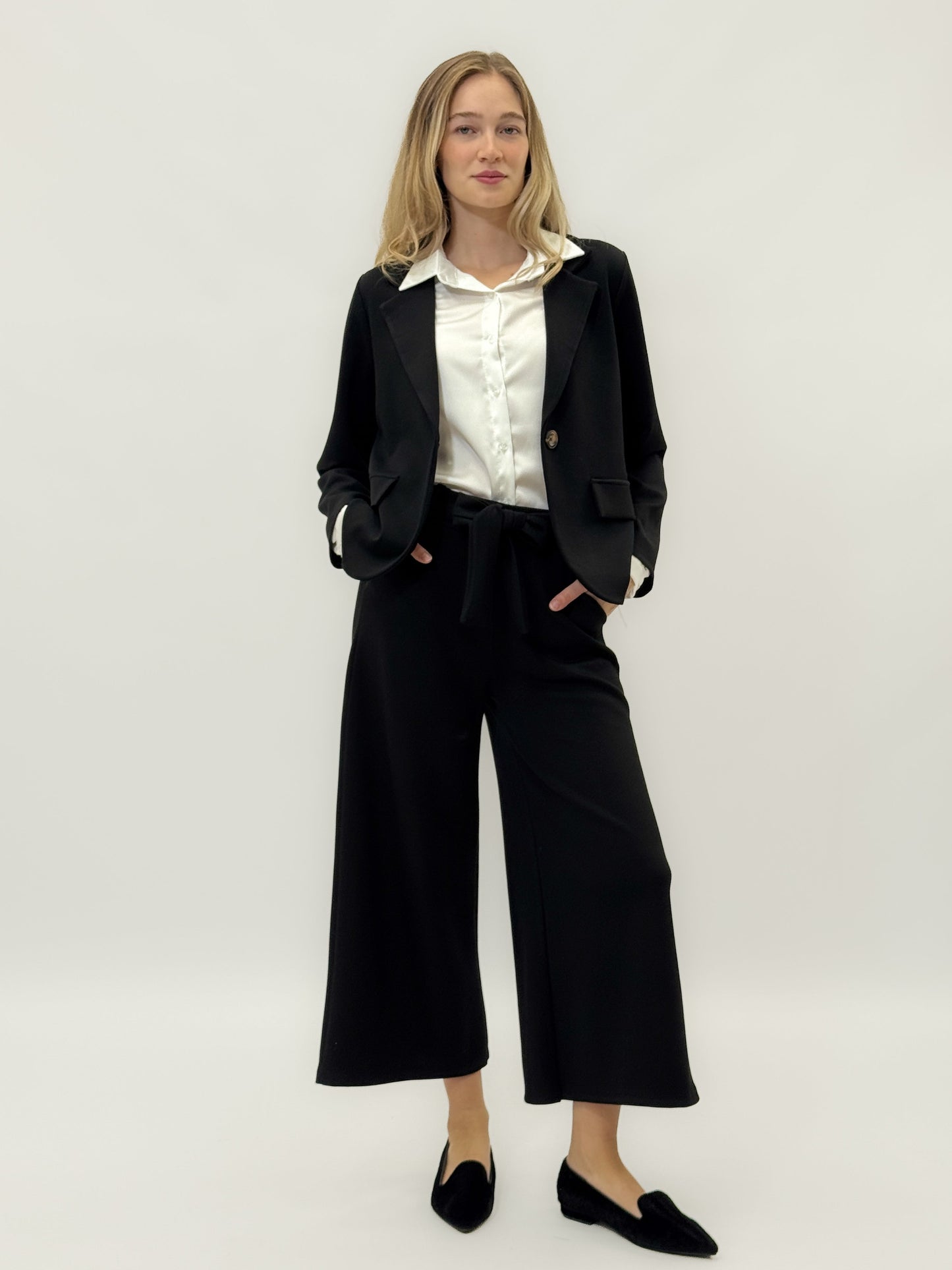 Veste monopette avec poches avant