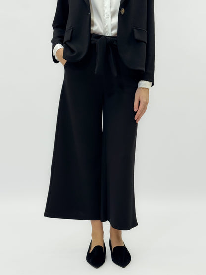 Pantalons palazzo avec ceinture à la taille