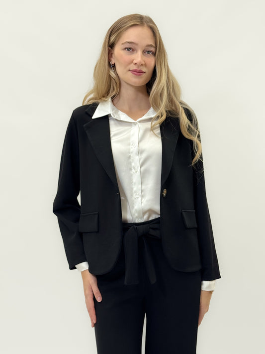 Veste monopette avec poches avant