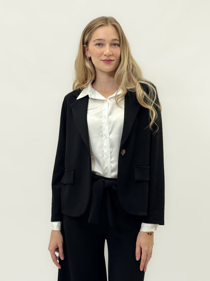 Veste monopette avec poches avant