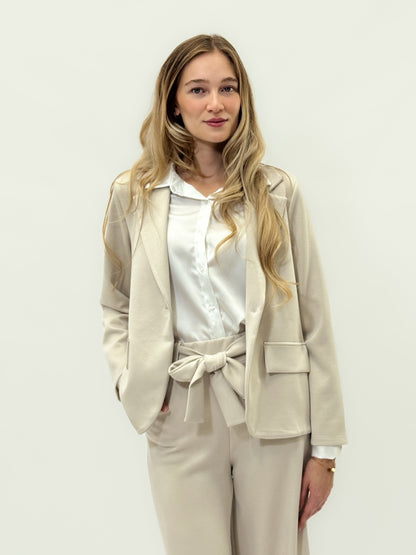 Veste monopette avec poches avant