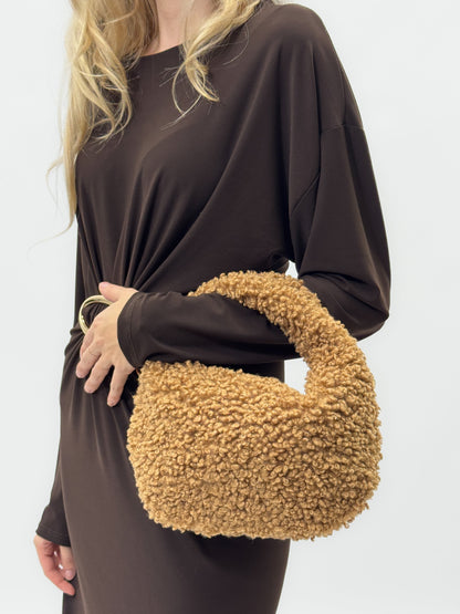 Sac à bandoulière en Teddy