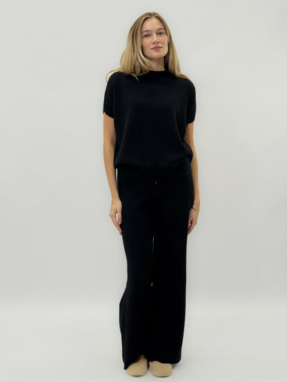 Pantalons doux en maille avec cordon de serrage