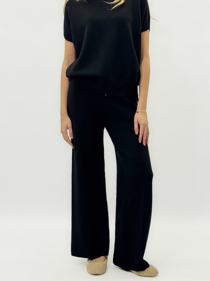 Pantalons doux en maille avec cordon de serrage