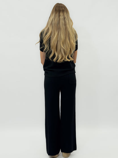 Pantalons doux en maille avec cordon de serrage